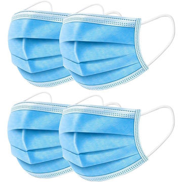 50 pièces masque médical à livraison rapide 3 couches de tissu Meltblown empêchent les masques médicaux